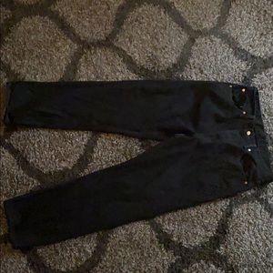 Levi Strauss 550 Black Jeans 34L 32W Slim Straight